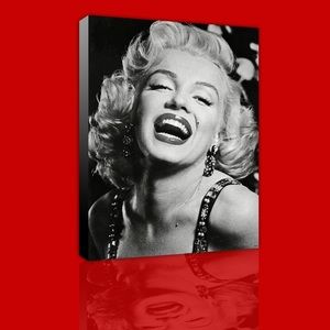 Marilyn Monroe black n white beauty canvas print